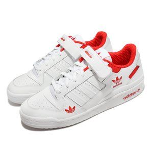 Adidas Forum Low (Cloud White & Red). Brand New. Mens Size: 7.5 - 10.